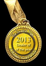2013 dealer of the year award - the swedishtiger