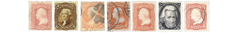 1867 US Postage Stamps