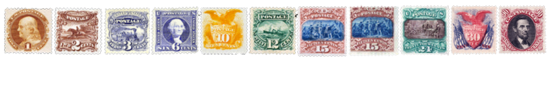 1869 US Postage Stamps