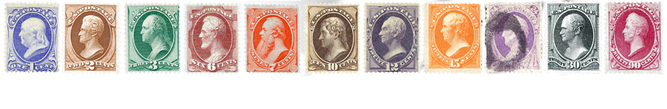 1870 US Postage Stamps