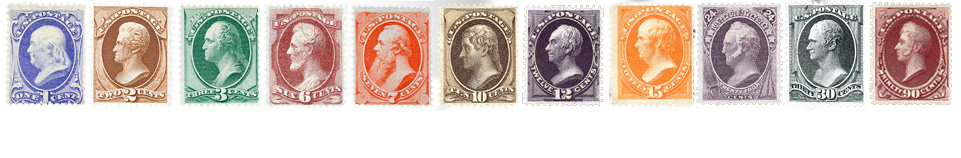 1875 US Postage Stamps