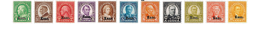 1923 US Postage Stamps