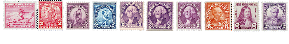 1932 US Postage Stamps