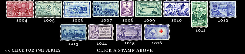 1952 Stamp Thumbnails