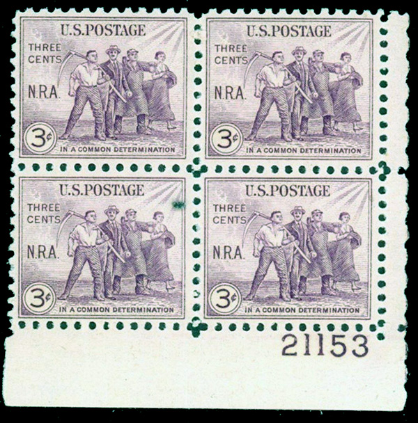 Scotts #732 US stamps