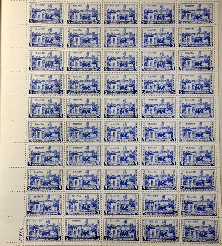 US stamp 789 sheet