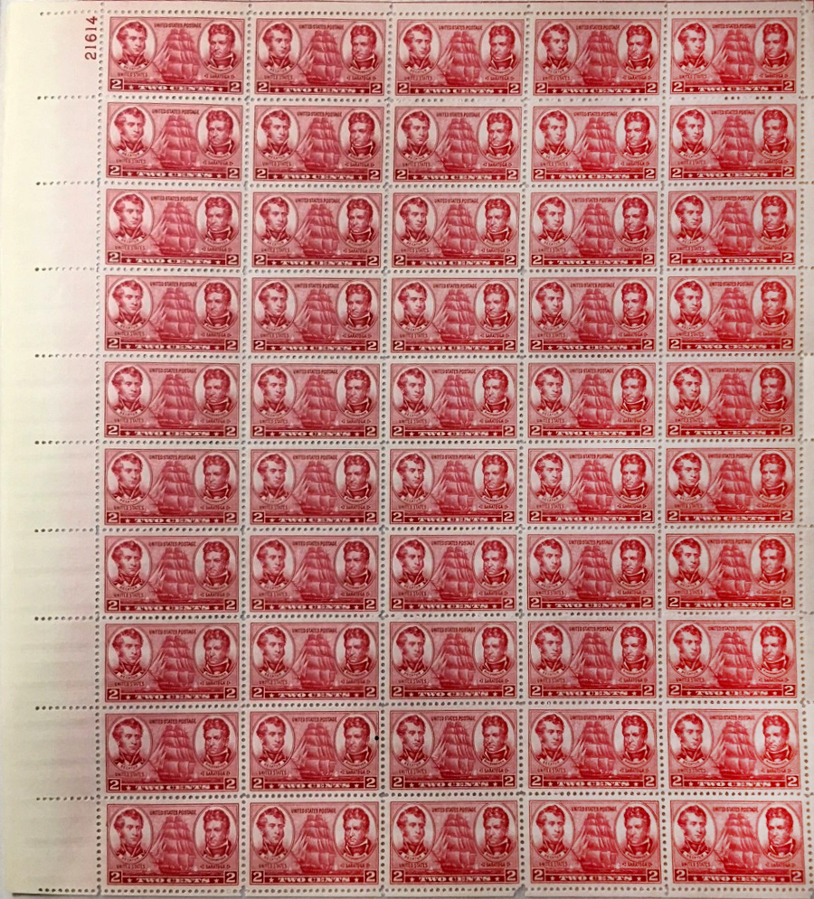 US stamp 791 sheet