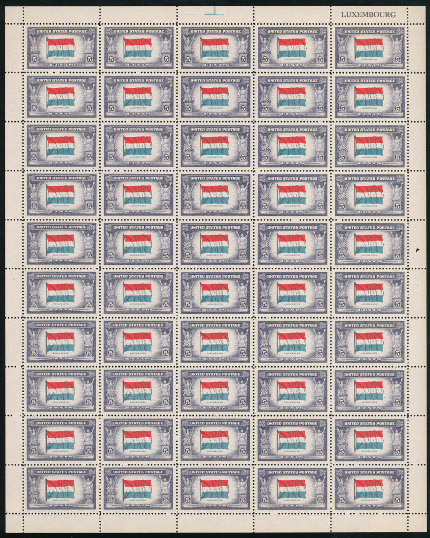 US stamp 912 sheet