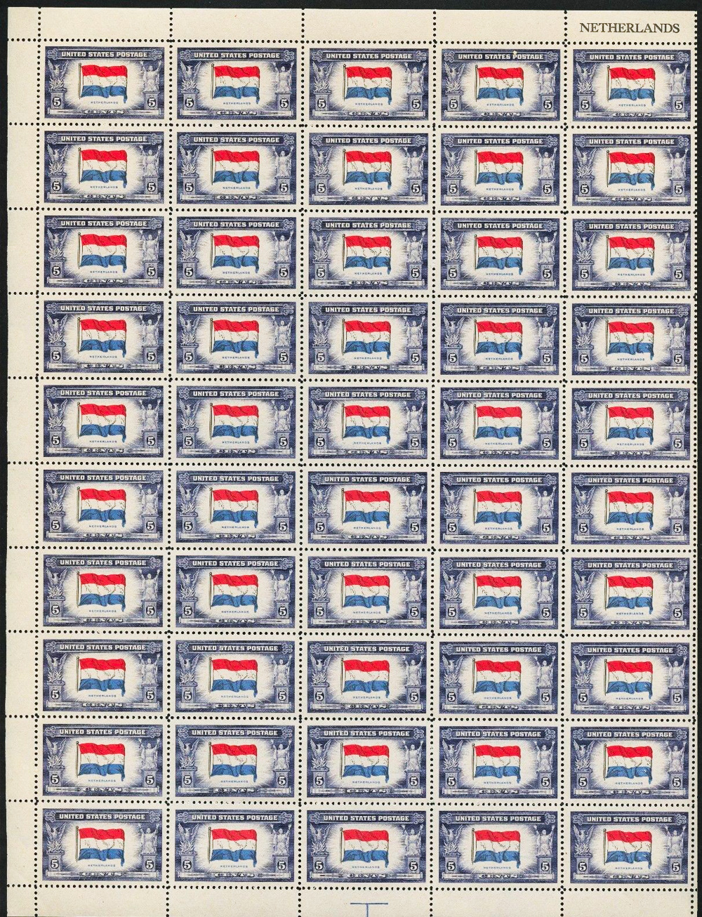 US stamp 913 sheet