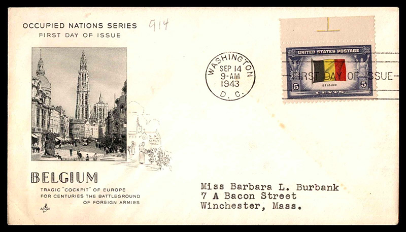US stamp 914 first day cover fdc