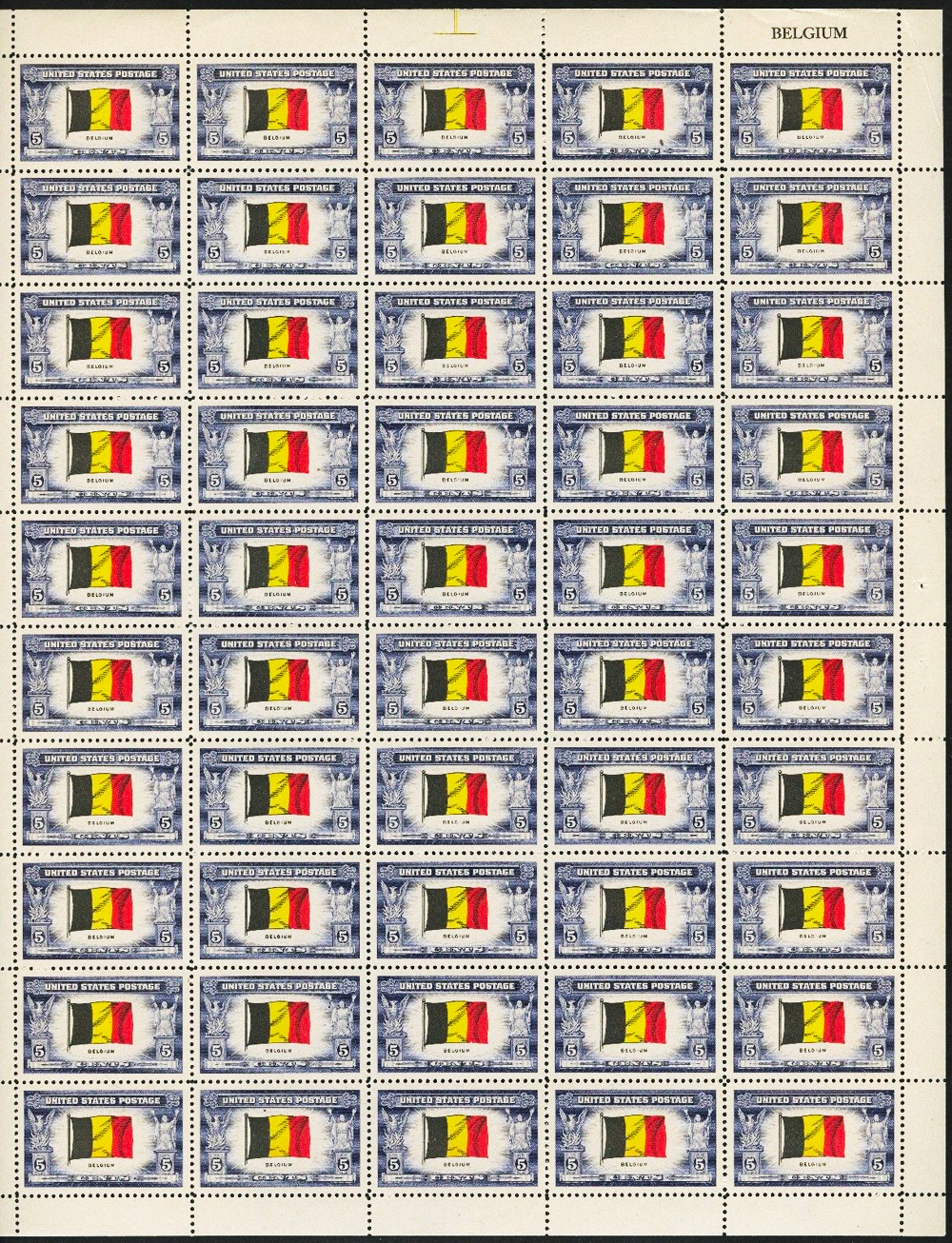 US stamp 914 sheet