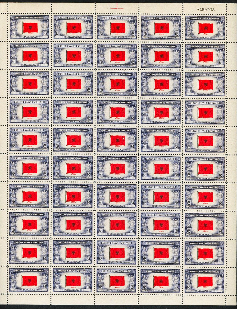 US stamp 918 sheet